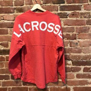Spirit Jersey Lacrosse Sports Long Sleeve Top Size Small